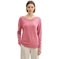 Tom Tailor Damen, Strickpullover mit U-Boot-Ausschnitt, 22829 - Wine