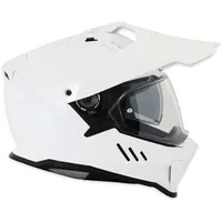 Simpson Xcursion Solid, Endurohelm - Weiß - L