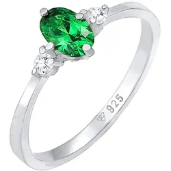 Elli Bandring Verlobung Zirkonia Kristalle 925 Silber 54 Damen
