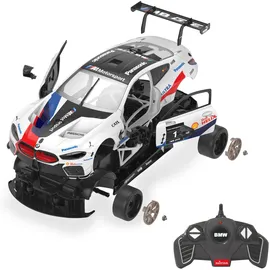 Jamara RC-Auto BMW M8 GTE 1:18 2,4GHz Bausatz weiß