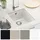 vidaXL Waschbecken rechts Einbauart Quarz Weiß 370 x 460 mm