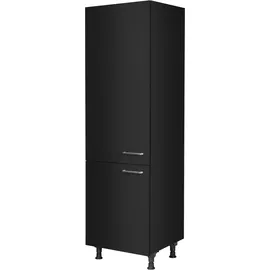 Nobilia Kühlumbauschrank Touch 60 x 58,3 x 216,6 cm Schwarz