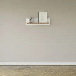 Wandregal "York", weiß (pino aurelio mit eiche artisan), B:100cm H:27cm T:20cm, MDF, SET ONE BY MUSTERRING, Regale, in drei Größen und Farben, Beleuchtung optional, 1 Ablageboden