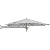 Ampelschirm Ø 245 cm Grau-Silber