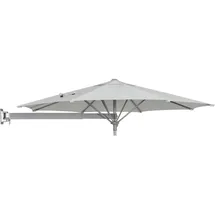 Ampelschirm Ø 245 cm Grau-Silber