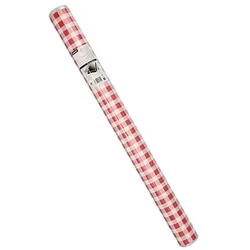 Starpak Tischdecke, Folie 50 m x 80 cm rot "Karo"