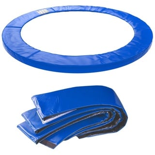 Kinetic Sports Trampolin Randabdeckung Ø cm Reißfest & UV-resistent, 15 mm EPE-Schaumstoff, Blau