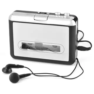 Kassetten-zu-CD-Konverter über USB, USB-Kassetten-zu-MP3-PC-Konverter, mit Kopfhörern, Konvertierung für IPod/MP3-Player oder Brennen auf CD