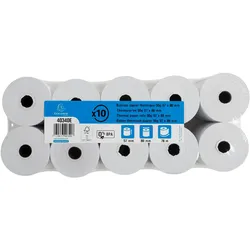 Exacompta 40340E 50x Thermorolle 1-lagig 55g/m2 57x76mx12 - Weiß
