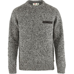 Fjällräven Herren Lada Rundhals-Wollpullover, XL - Grey