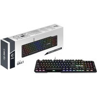 MSI Vigor GK41 - Tastatur - hintergrundbeleuchtetUSB - QWERTZ, -