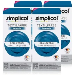 Simplicol Textilfarbe intensiv Opal-Petrol 4er Pack