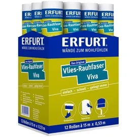 Erfurt Vlies-Rauhfaser Viva 15 x 0,53 m 1 Rolle Weiß