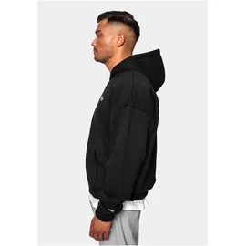 dropsize Sweatjacke DROPSIZE "Dropsize Herren Super Heavy Oversize Blank Zip Hoodie", Herren, Gr. L, schwarz, 70% Baumwolle, 30% Polyester, Sweatjacken Sweatjacke