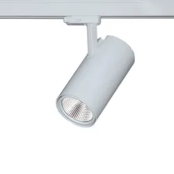 GFB silberner 3-Phasen-LED-Strahler VT51D 28W 931 37°