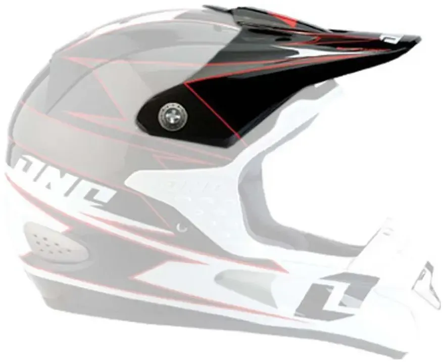 One Industries Trooper Racing Visier - Black / Red - One Size
