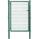 Arvotec Zauneinzeltür ARVOTEC "ESSENTIAL", grün, B:120cm H:180cm, Metall, Tore, Breite: 100 - 120 cm, Höhe: 80 - 200 cm, zum Einbetonieren