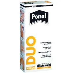 Duo 2 Komponenten Multispachtel Polyurethan-Klebeharz 315gr Karton (MDI) - weiß