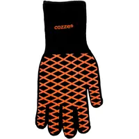 cozze Pizzahandschuh Universalgröße Baumwolle/Silikon schwarz/orange