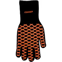 cozze Pizzahandschuh Universalgröße Baumwolle/Silikon schwarz/orange