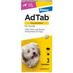 AdTab 112 mg Kautabletten Hunde >2,5-5,5 kg 3 St