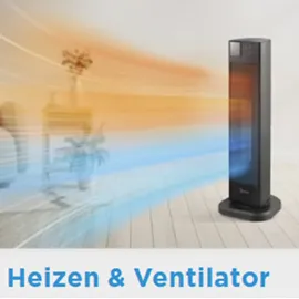 Midea Turmheizlüfter NTH20-22ER 3 Heizstufen 2000 Watt