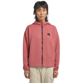 Jack Wolfskin Mogari Hooded FZ Women Fleecejacke mit Kapuze Damen Funktionsjacke, rot - L