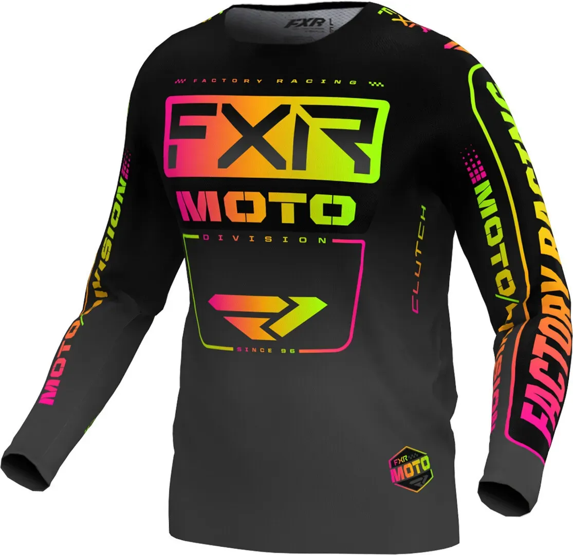 FXR Clutch 2024 Youth Motocross Jersey, schwarz-gelb, Größe XL