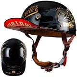 Motorrad Halbschalen Halbhelm Halbschalenhelm Baseballmütze-Helm Baseball Cap Motorradhelm Mit ECE-Zulassung Cruiser Chopper Scooter Helm Für Bike Cruiser Chopper Moped Scooter