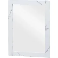 MCW Wandspiegel L86 Marmor-Optik Weiß