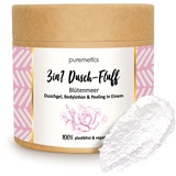 puremetics Dusch-Fluff Blütenmeer mit Zuckerpeeling,