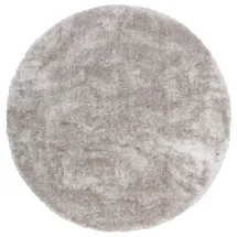 MY HOME Hochflor-Teppich Malin, rund, Höhe: 43 mm, Uni-Farben, leicht glänzend, besonders flauschig durch Mikrofaser grau Ø 190 cm x 43 mm
