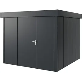 Hörmann Metall-Gerätehaus Juno JFD10 L-Sk 7016) 1-flg L Flachdach