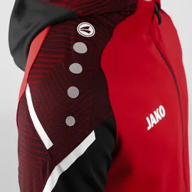 Jako Trainingsanzug Polyester Performance mit Kapuze rot/schwarz 152