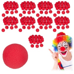 relaxdays Clown-Kostüm 250 x Clownsnase rot rot