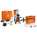 Fein Akku-Universal-Magnet-Kernbohrmaschine bis 35 mm mit Anwenderset AKBU 35 PMQW 18 V AS Construction-Site 1x 12 Ah Set 3/4 in Weldon/HSS NOVA 50