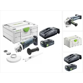 Festool AGC 18-125 EB-Basic inkl. 1 x 3,0 Ah + Ladegerät + Systainer
