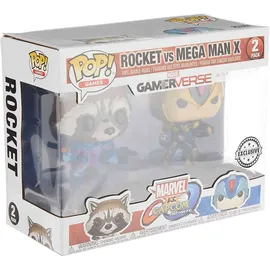 Funko Pop! Marvel vs. Capcom: Rocket vs. Mega Man X Vinyl Bobble-Head 2er Pack
