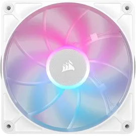 Corsair iCUE LINK RX140 MAX RGB 140mm PWM Dicker Lüfter – Hochstatischer Druck – Magnetisches Kuppellager – Einzelner Lüfter – Weiß