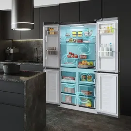 Cecotec Bolero CoolMarket 4D Side-by-Side (490 l, 1830 mm hoch, Schwarz)