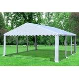 Partyzelt Pavillon 5x6m Weiss PVC Festzelt wasserdicht Bierzelt Vereinszelt