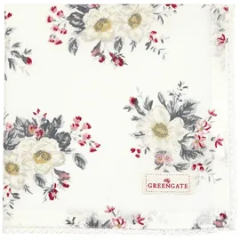 GREENGATE Abella Stoffserviette mit Spitze Weiss 40x40cm