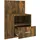vidaXL Nachtschrank NA 5150 x 0 x 990 cm Braun
