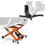 Motorrad Hebebühne + Wippe Motorradheber Hydraulik-Lift # XL orange CB