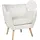 Beliani Sessel DRAMMEN Bouclé 72 x 75 x 70 cm Weiß