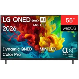 LG 55QNED82B6B 55" QNED AI Mini LED 4K Smart TV