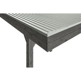 SKANHOLZ Friesland Hybrid Set 11 3,14 x 5,55 m schiefergrau inkl. Rück- und Seitenwände