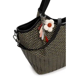 TAMARIS Shopper Synthetik Gelb/Black