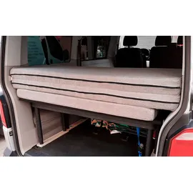 k'foam Faltmatratze 185 x 148 x 8 cm Baumwolle/Leinen