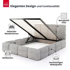 Fdm CLOUDY 140 x 200 cm grau
